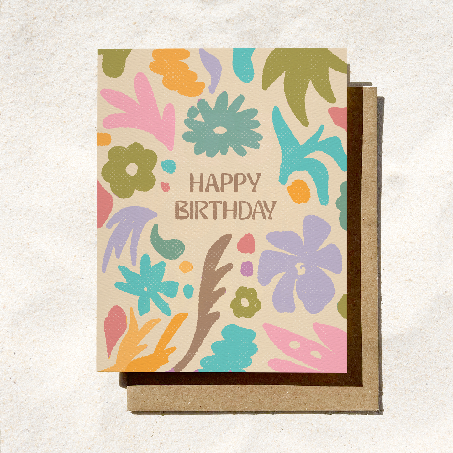 Floral Happy Birthday Card | Spring Card | Card For Women