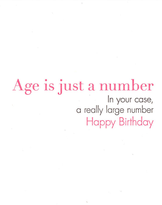 Number Birthday Greeting Card