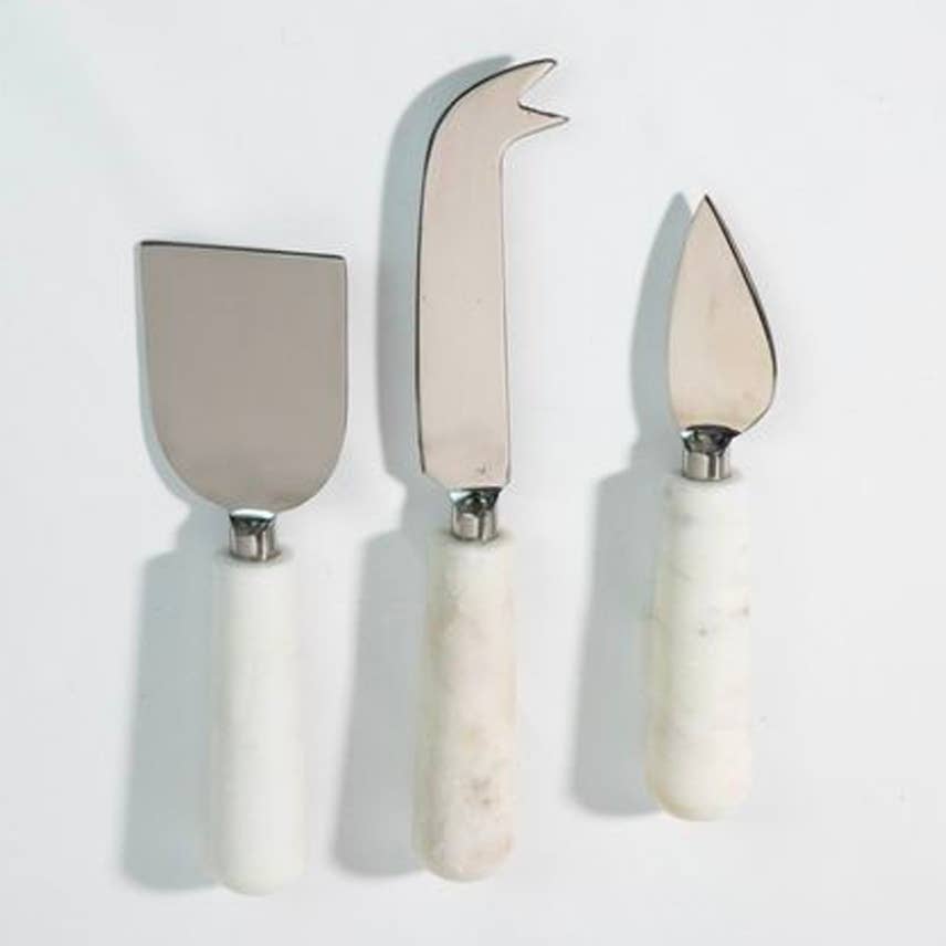Marble Cheese Board Tools - Set of 3
