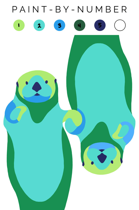 Otters Paint-By-Number