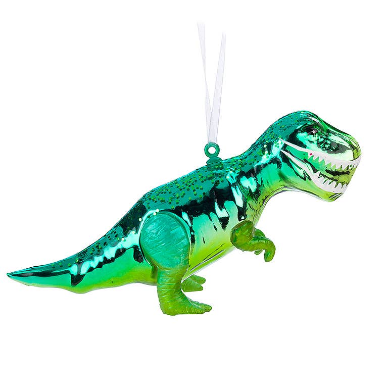 Green Dinosaur Ornament-5.5"