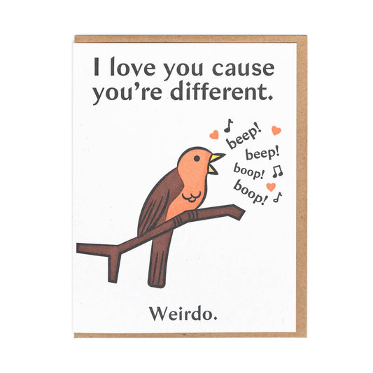 Different Bird Greeting Card