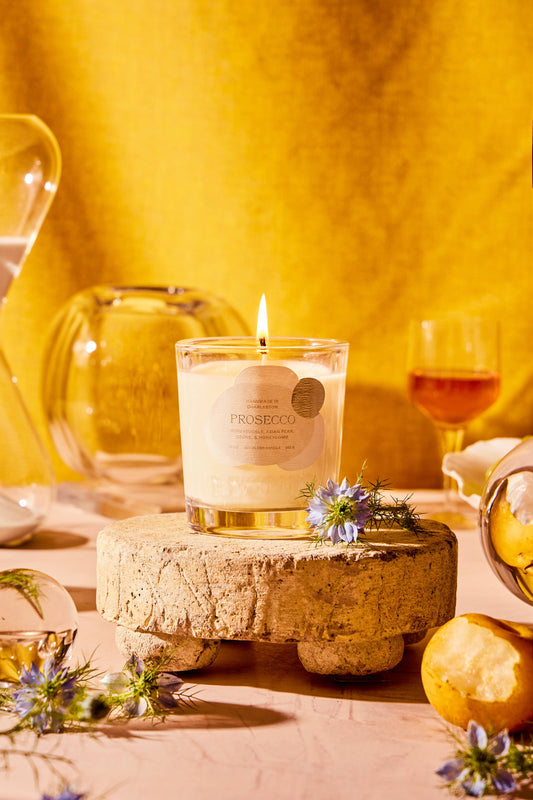 Rewined Prosecco Candle 10 oz: 100% soy wax
