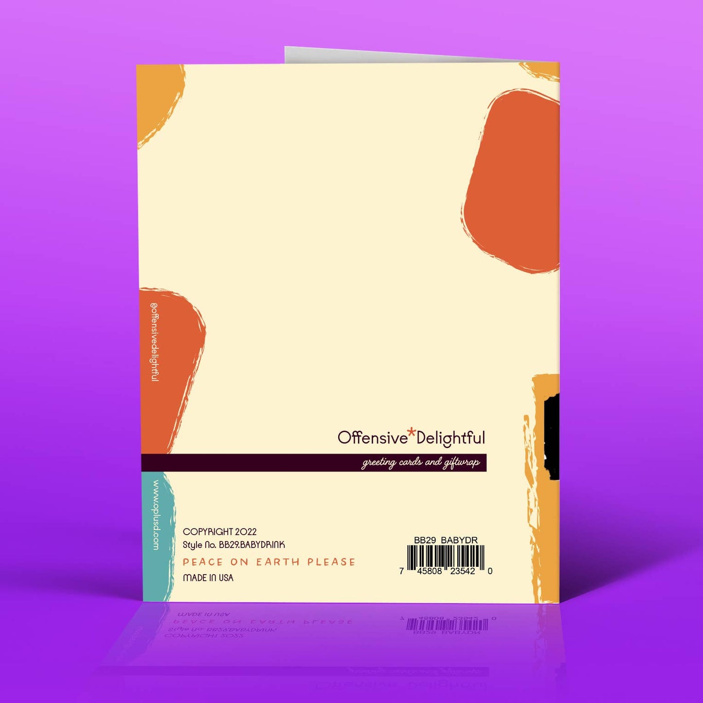 TIME TO START DRINKING baby card