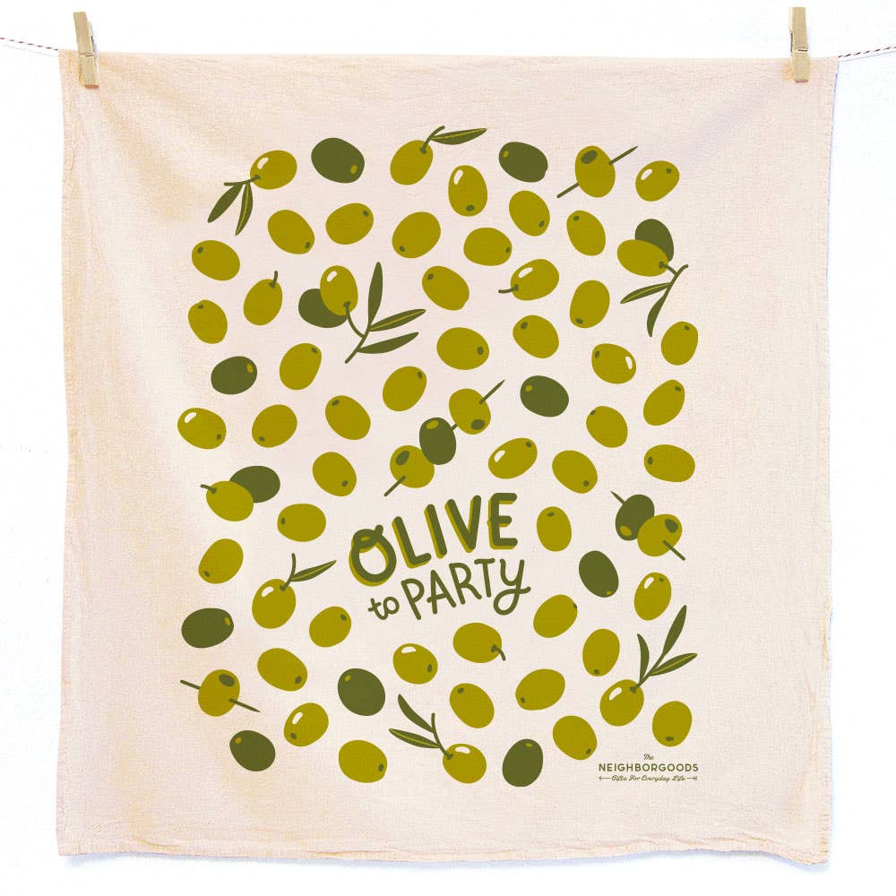 FIGS + OLIVES  (Fig, Olive) - Tea Towel Set oF 2