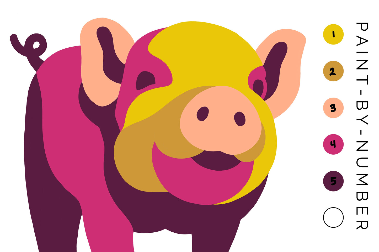 Pig Paint-By-Number