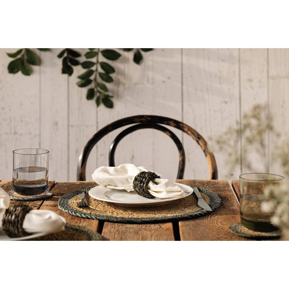 Blue Border Seagrass Placemat