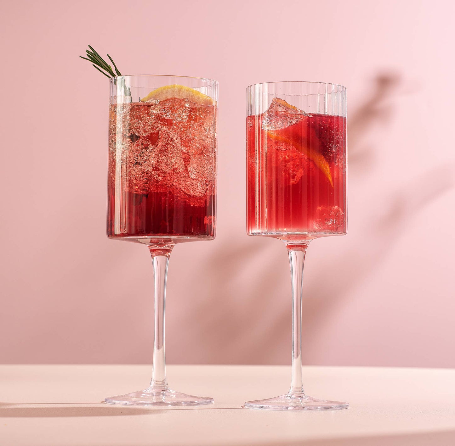 Elle Fluted Cylinder Wine Glass