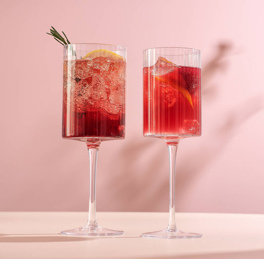 Elle Fluted Cylinder Wine Glass