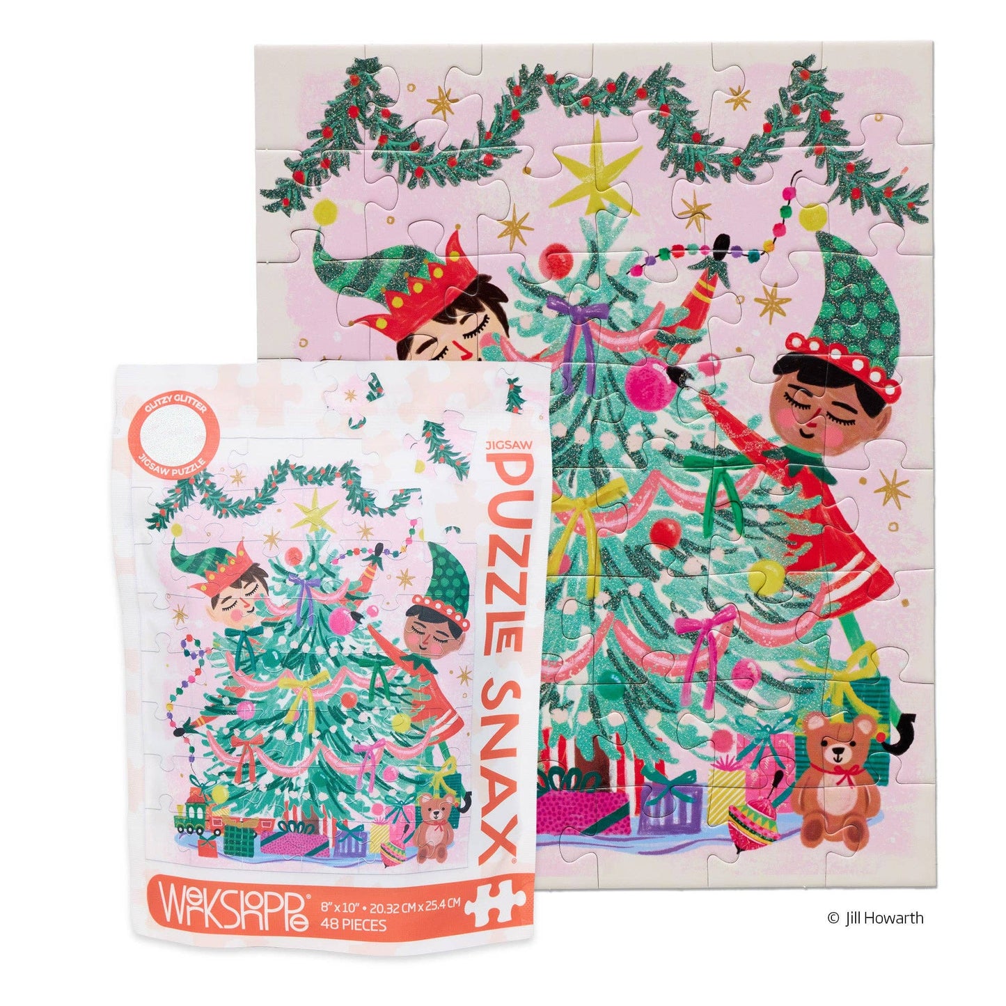 Elfing Around 48 Piece Puzzle Snax Kids Stocking Stuffer