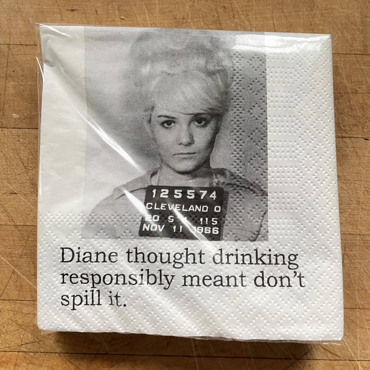 Big House Cocktail Napkins, Diane thought drinking...