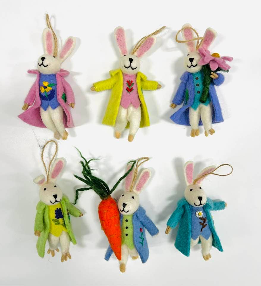 Felt Bunny Ornament Decor