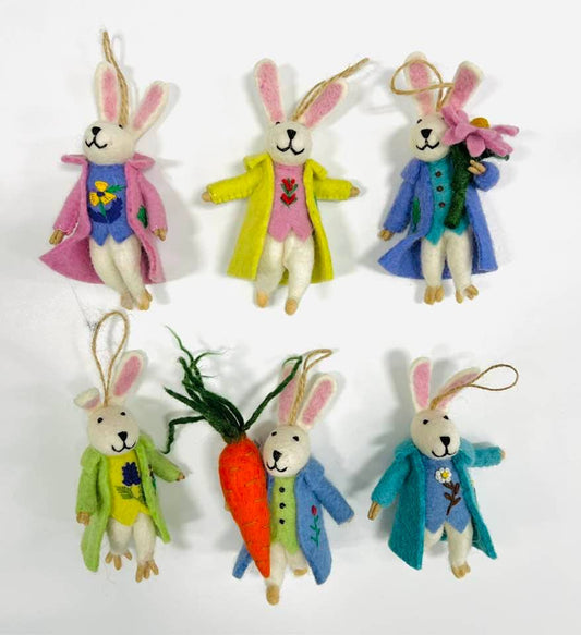 Felt Bunny Ornament Decor