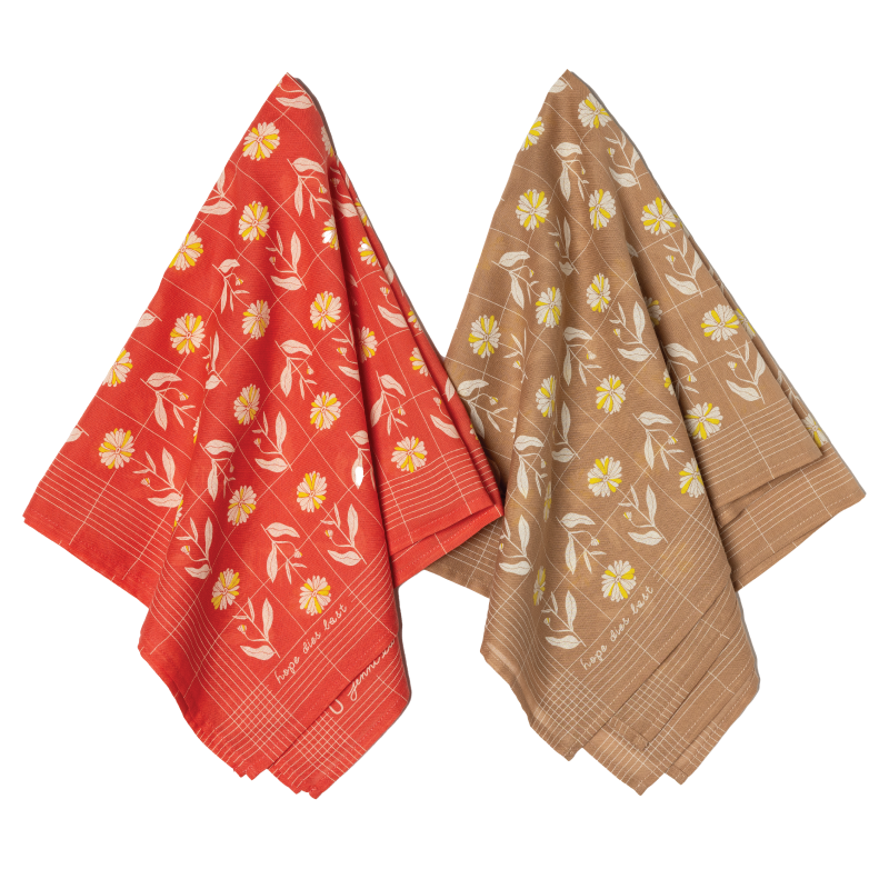 Cotton Voile Bandana - “Hope Dies Last” - poppy - Scarf