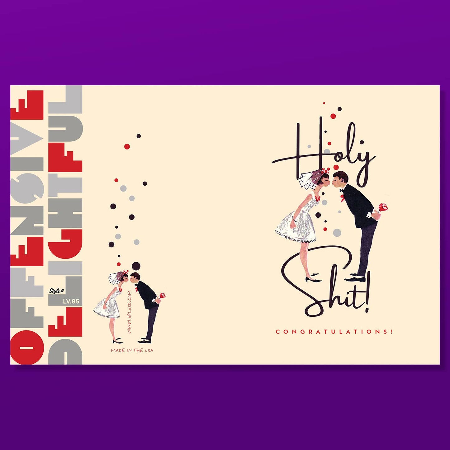 HOLY SHIT! wedding card