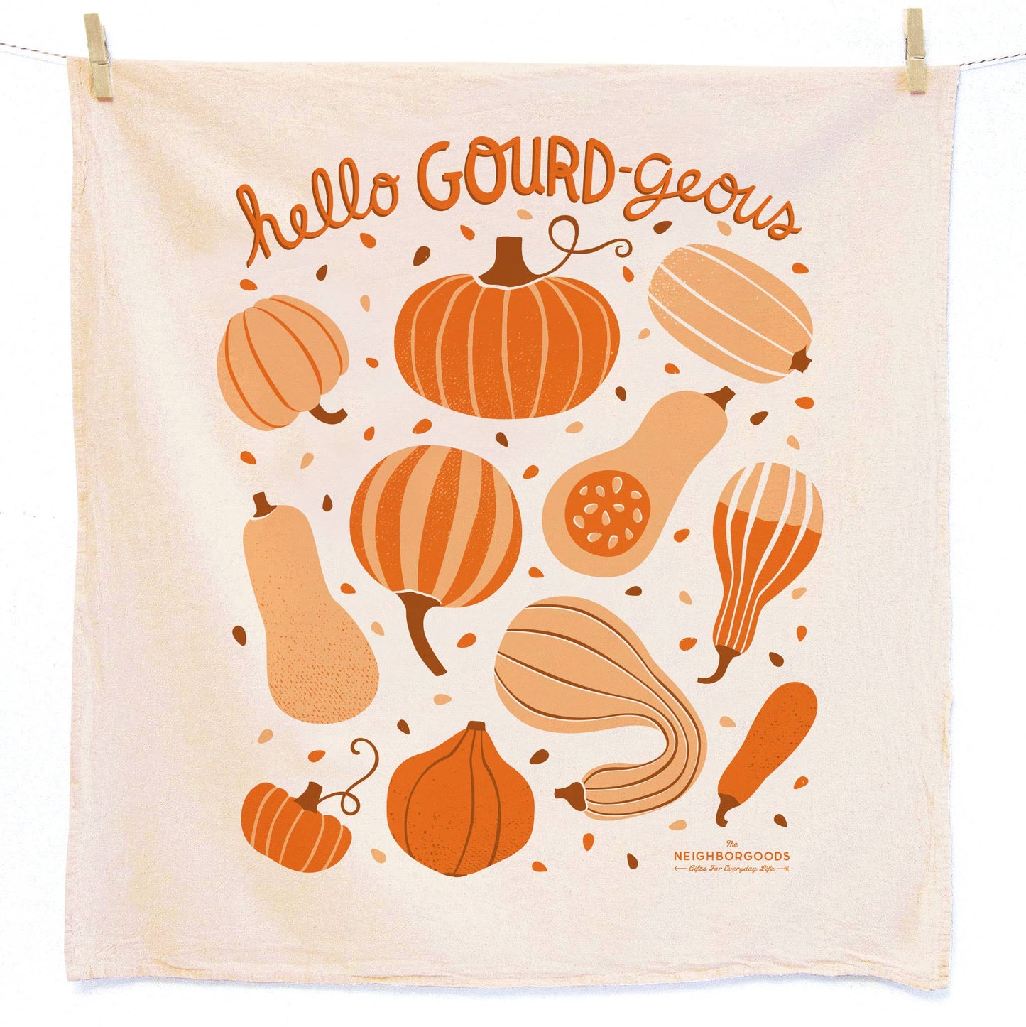 HAPPY HARVEST  (Sunflower, Pumpkin) - Tea Towel Set of 2