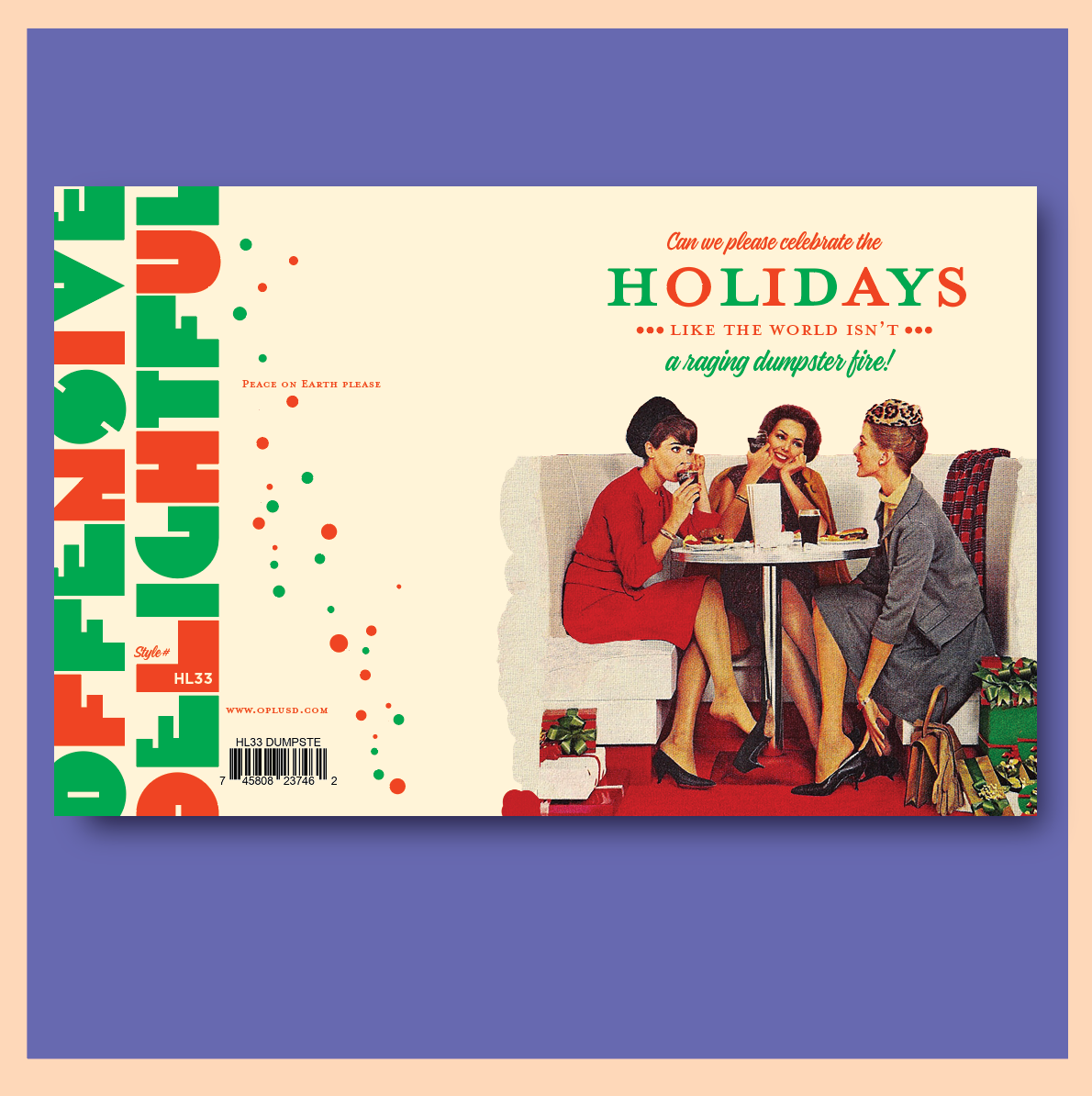 DUMPSTER FIRE HOLIDAYS! christmas card