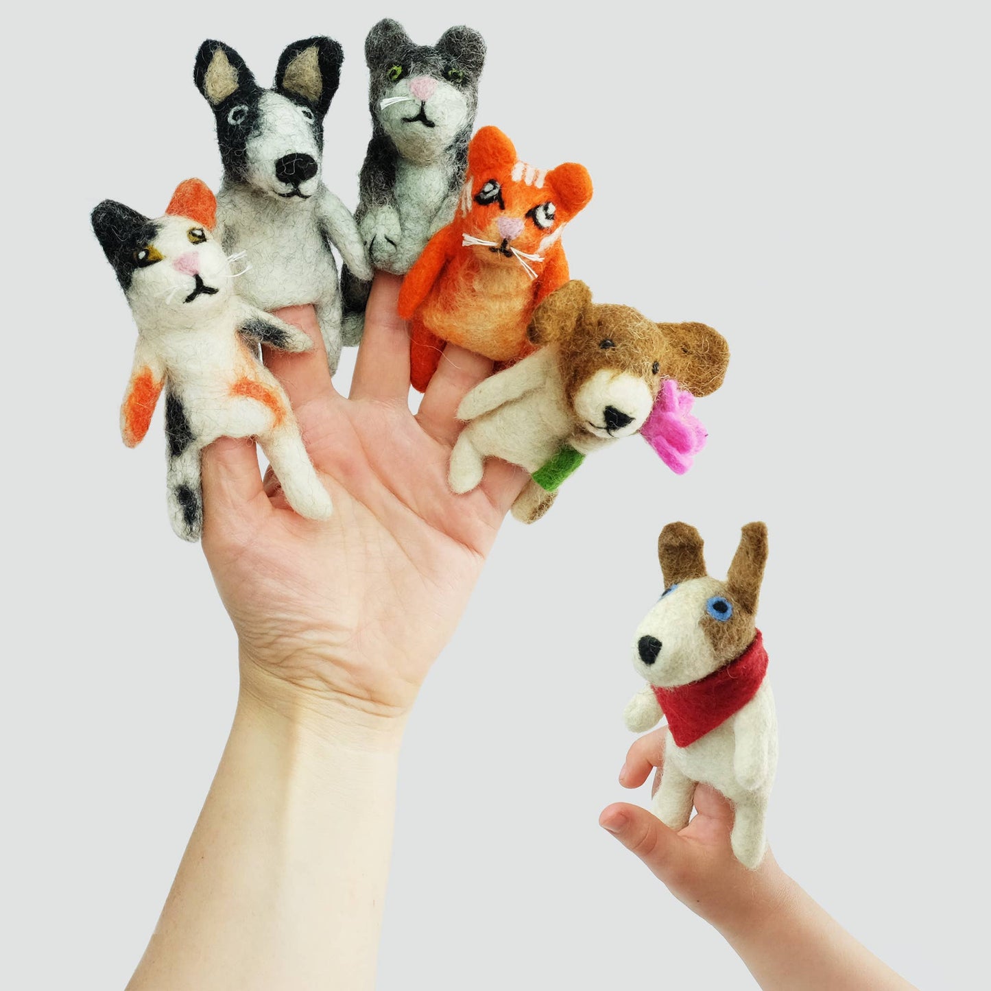 Finger Puppets - Cats and Dogs