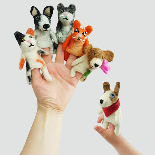 Finger Puppets - Cats and Dogs
