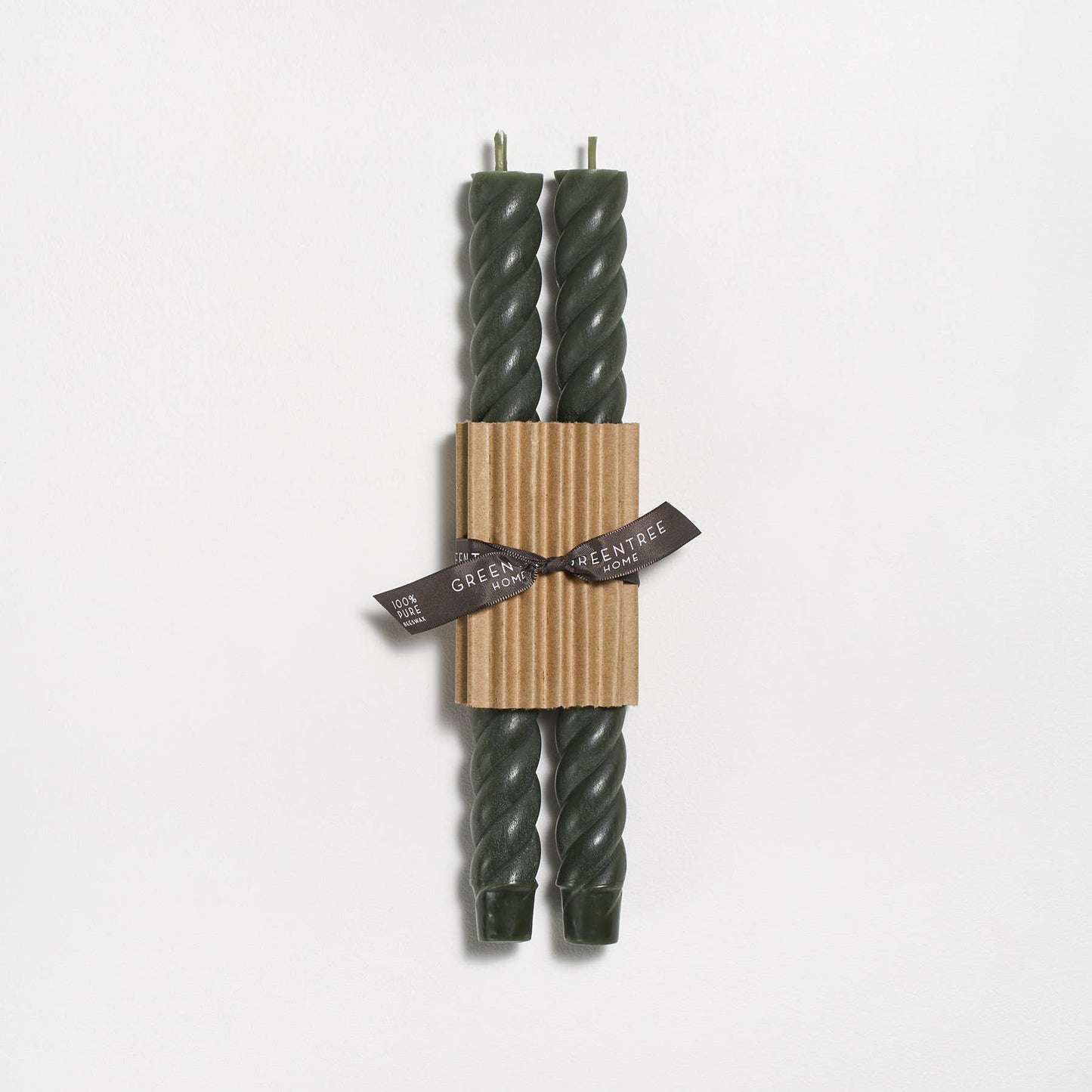 10" Rope Taper Candles: Sage