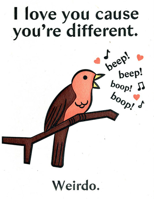 Different Bird Greeting Card