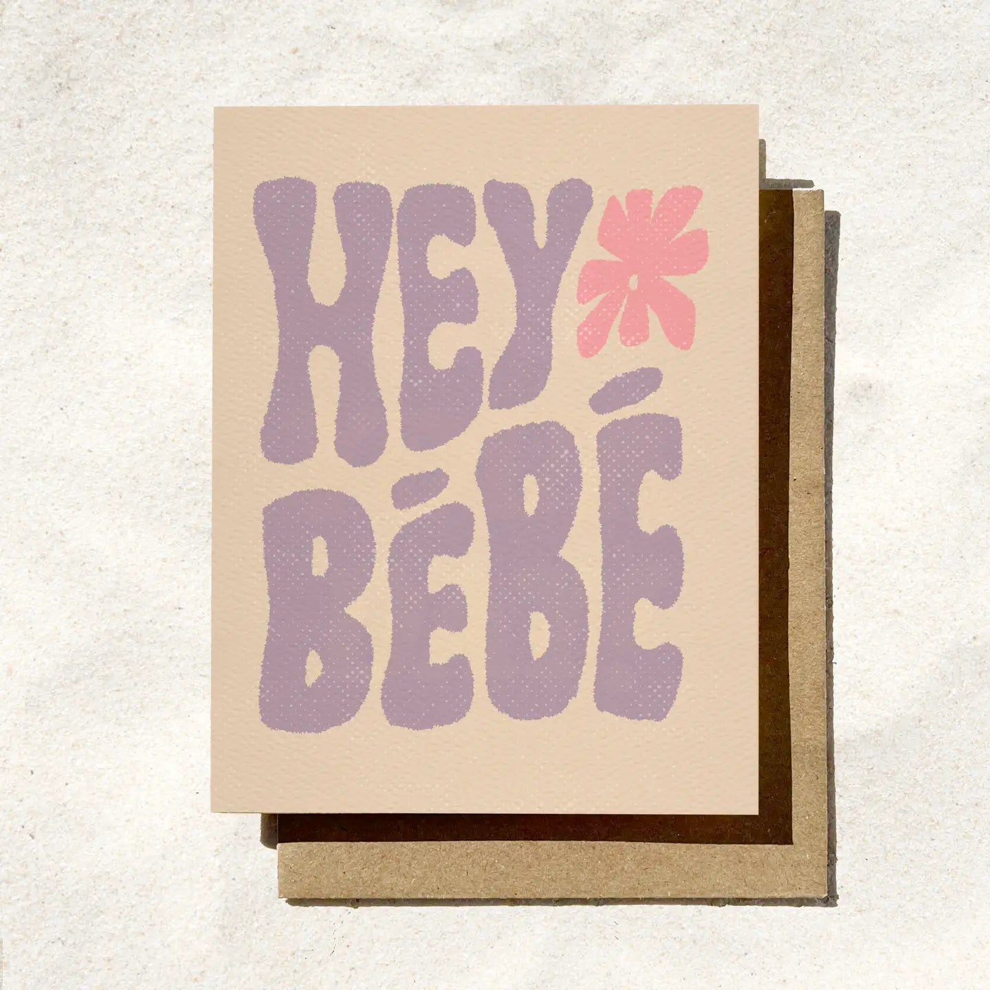 Hey Bebe New Baby Card | French Card | Boho Baby Cards