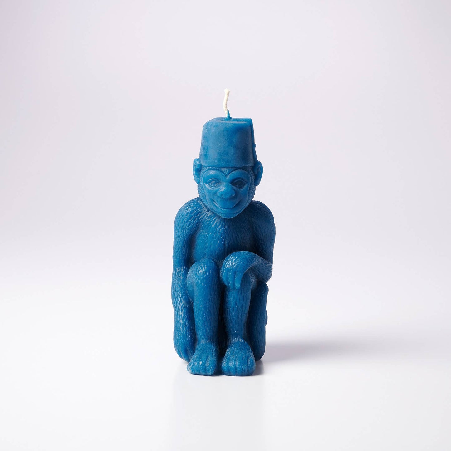 Monkey with a Fez Handmade Beeswax Sculptural Animal Candle: Bittersweet