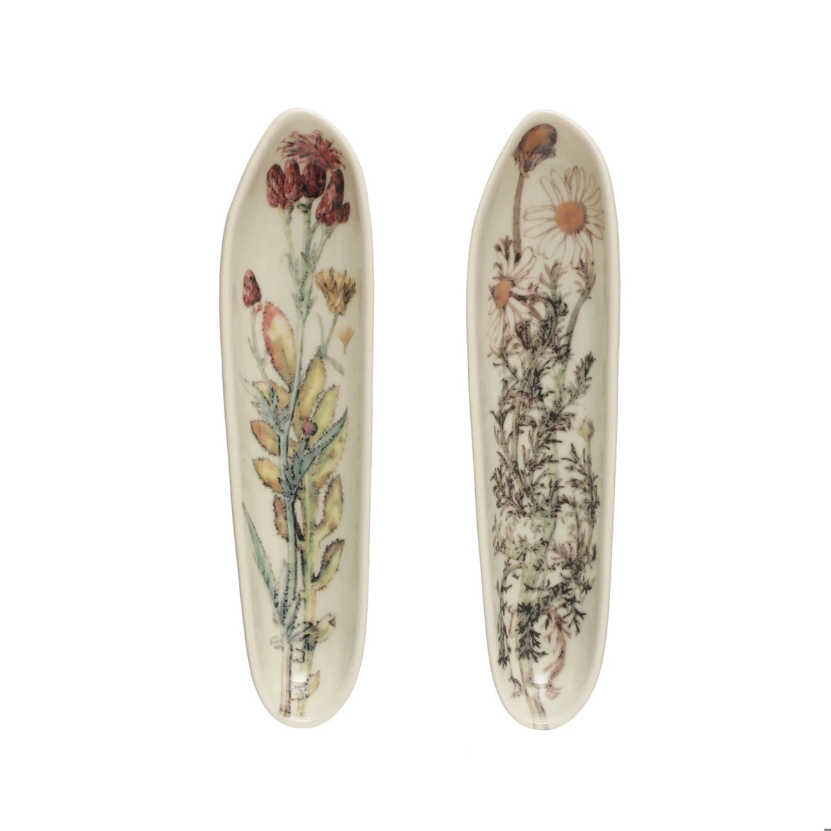 Floral Stoneware Small Dish