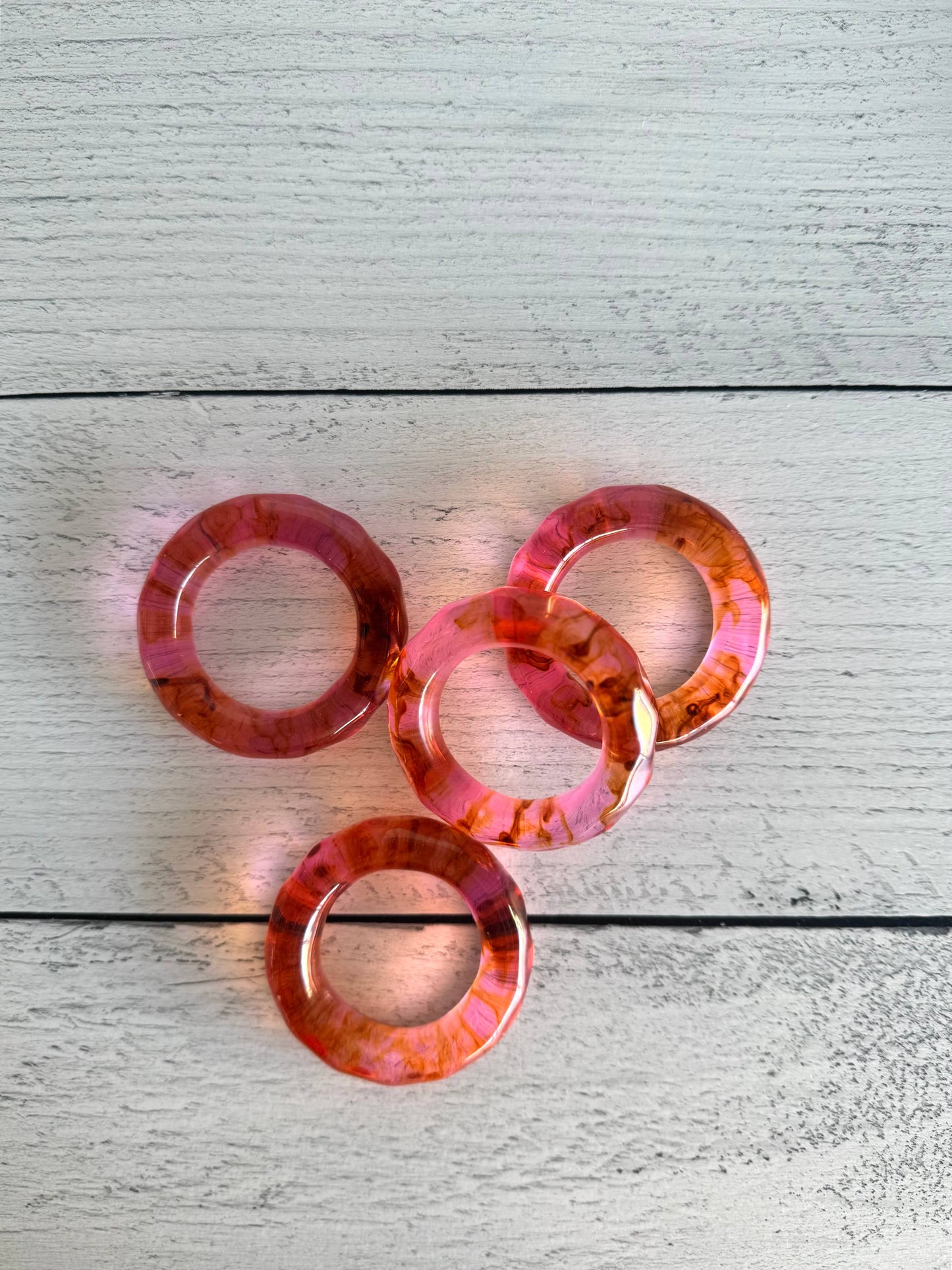 Element Napkin Rings- set of four: Honey