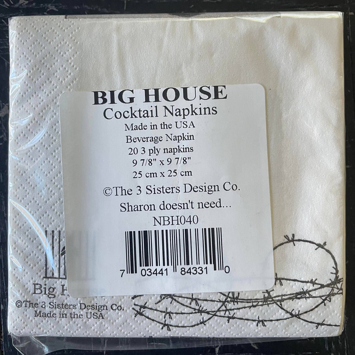 Big House Sharon doesn't need alcohol...