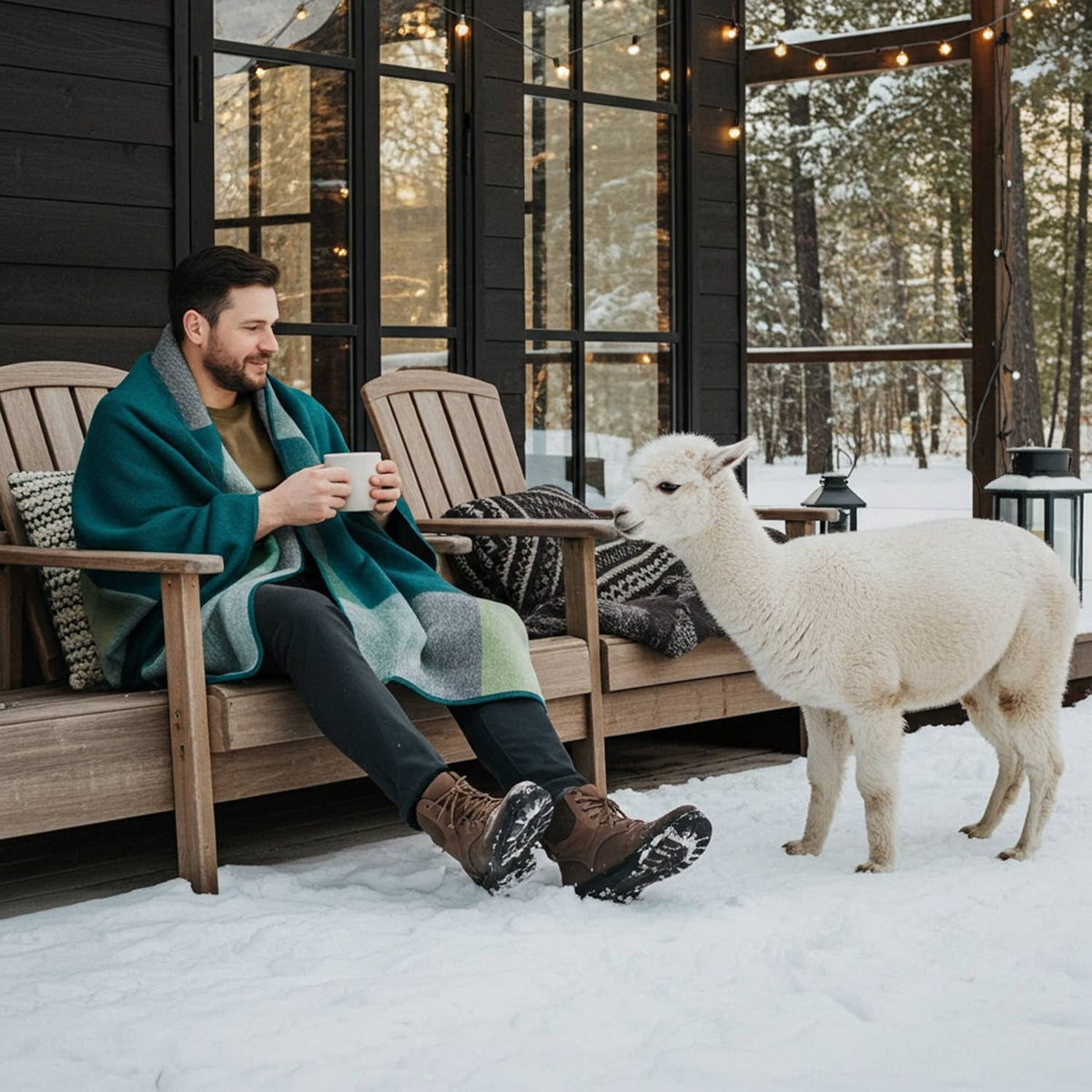 Alpaca Throw Blanket - Alpine: Throw     (45x70)