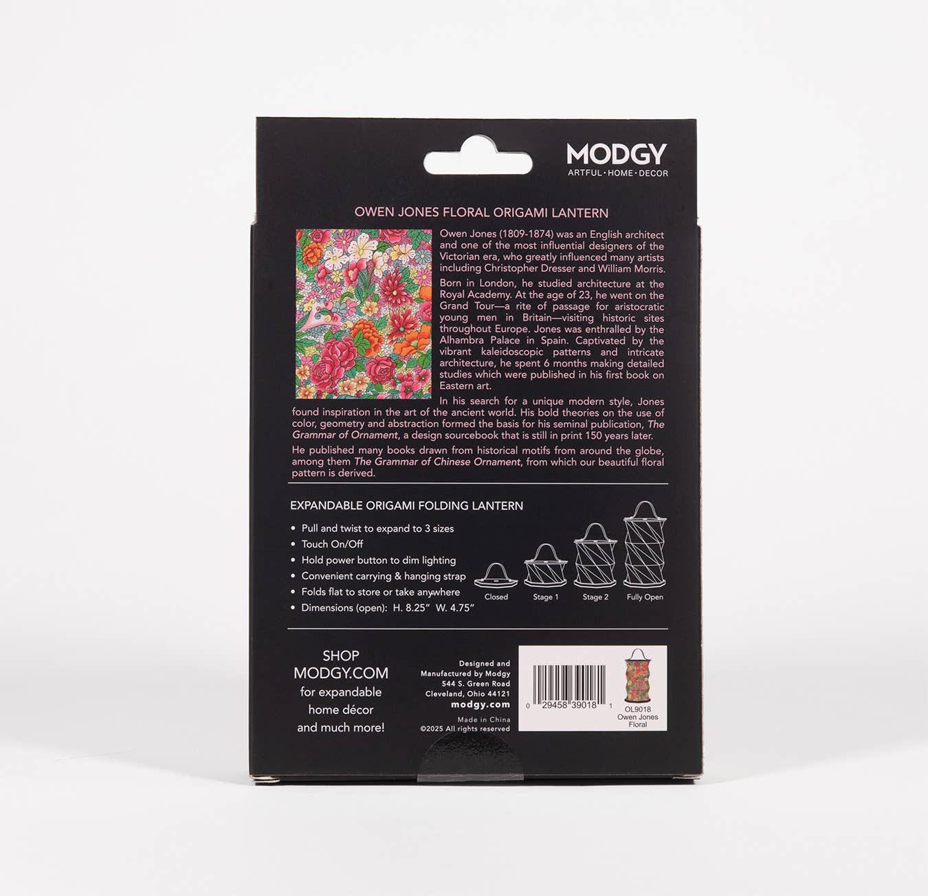 Owen Jones Floral Origami Lantern