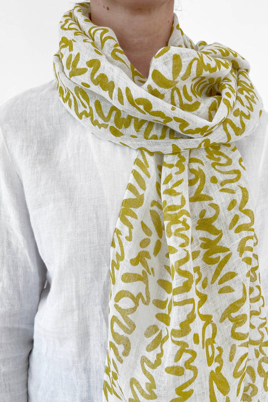 Linen Scarf: Story Acid