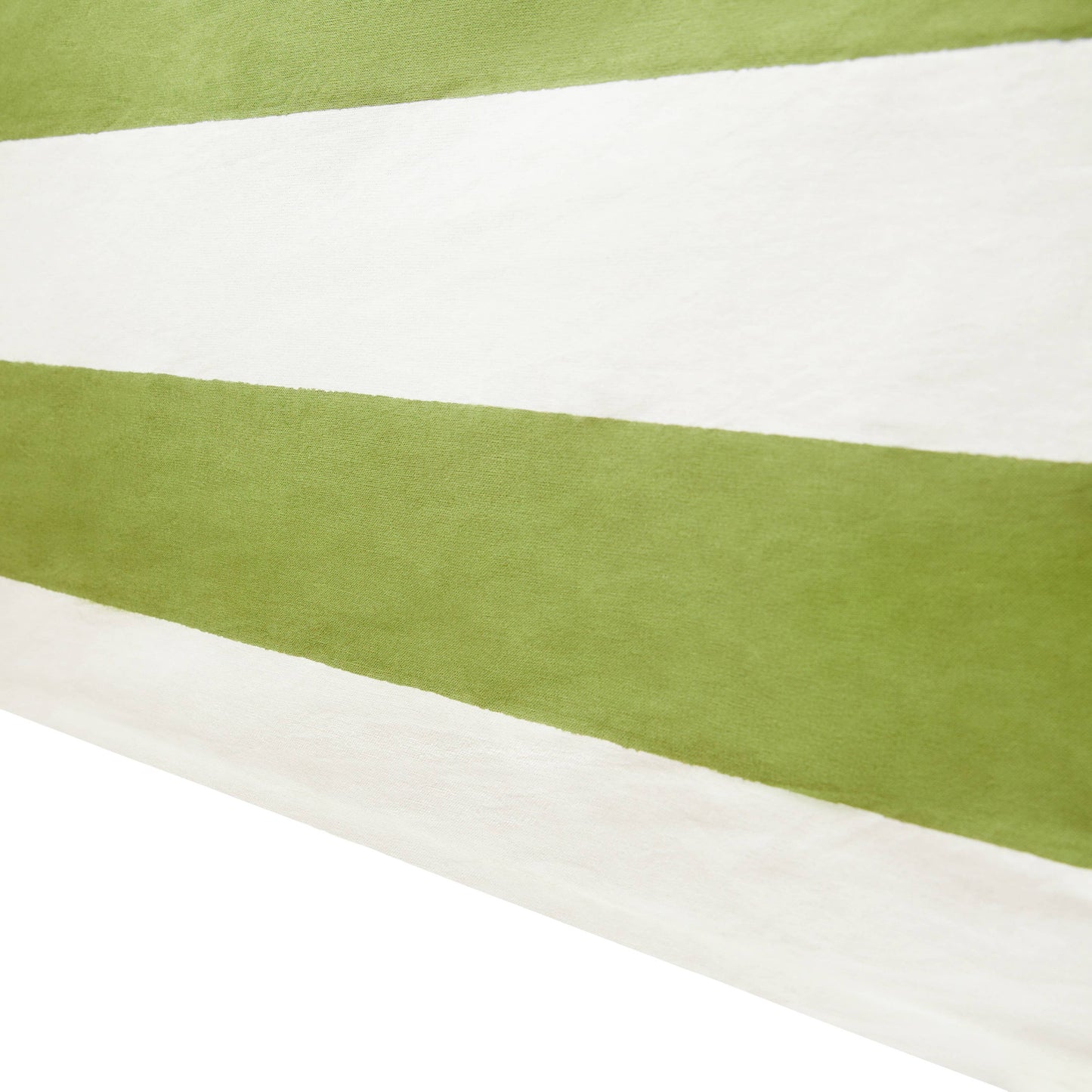 St. Tropez Vert Stripes | French Tablecloth: 71" x 106"