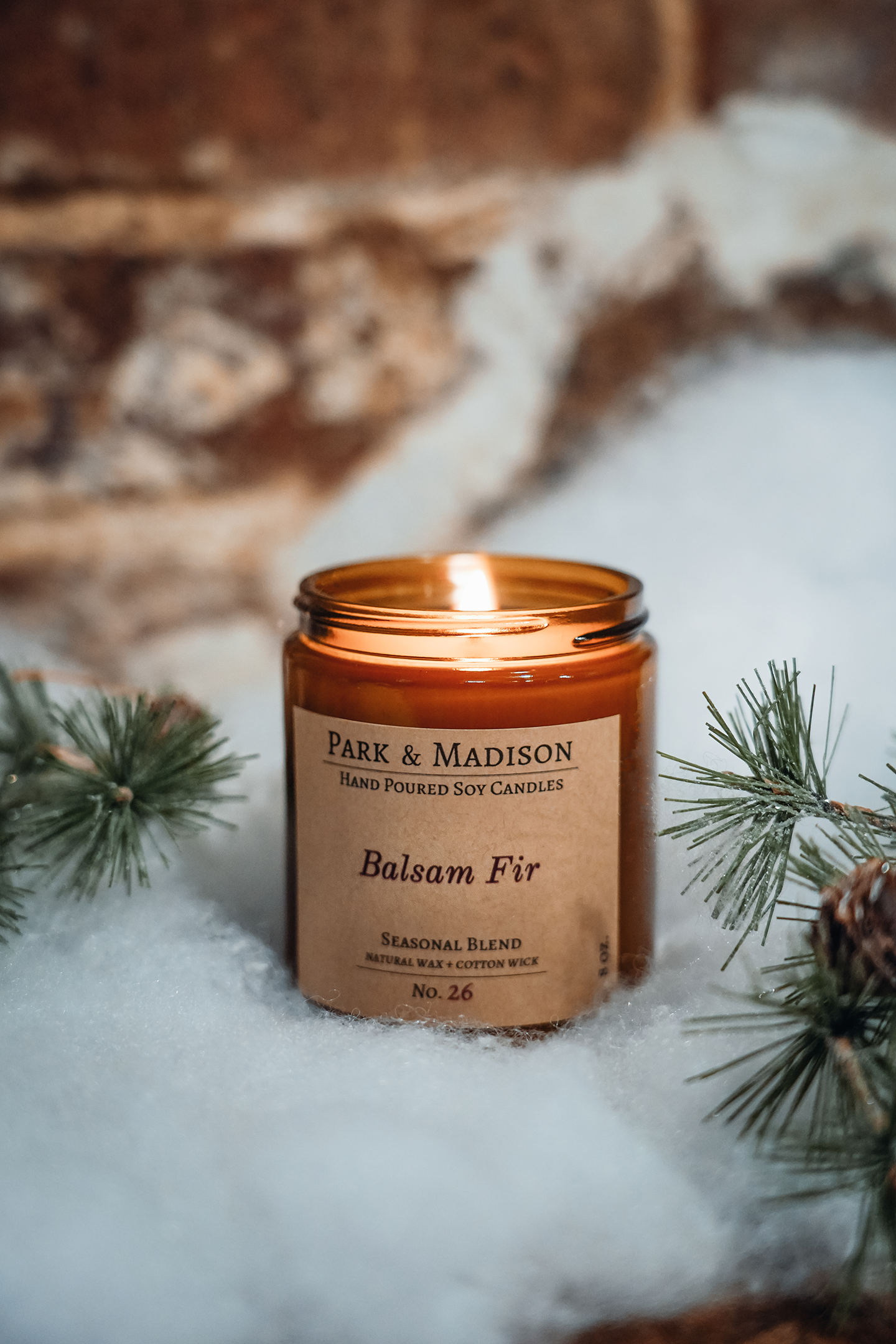 Balsam Fir Soy Candle: 8 oz.