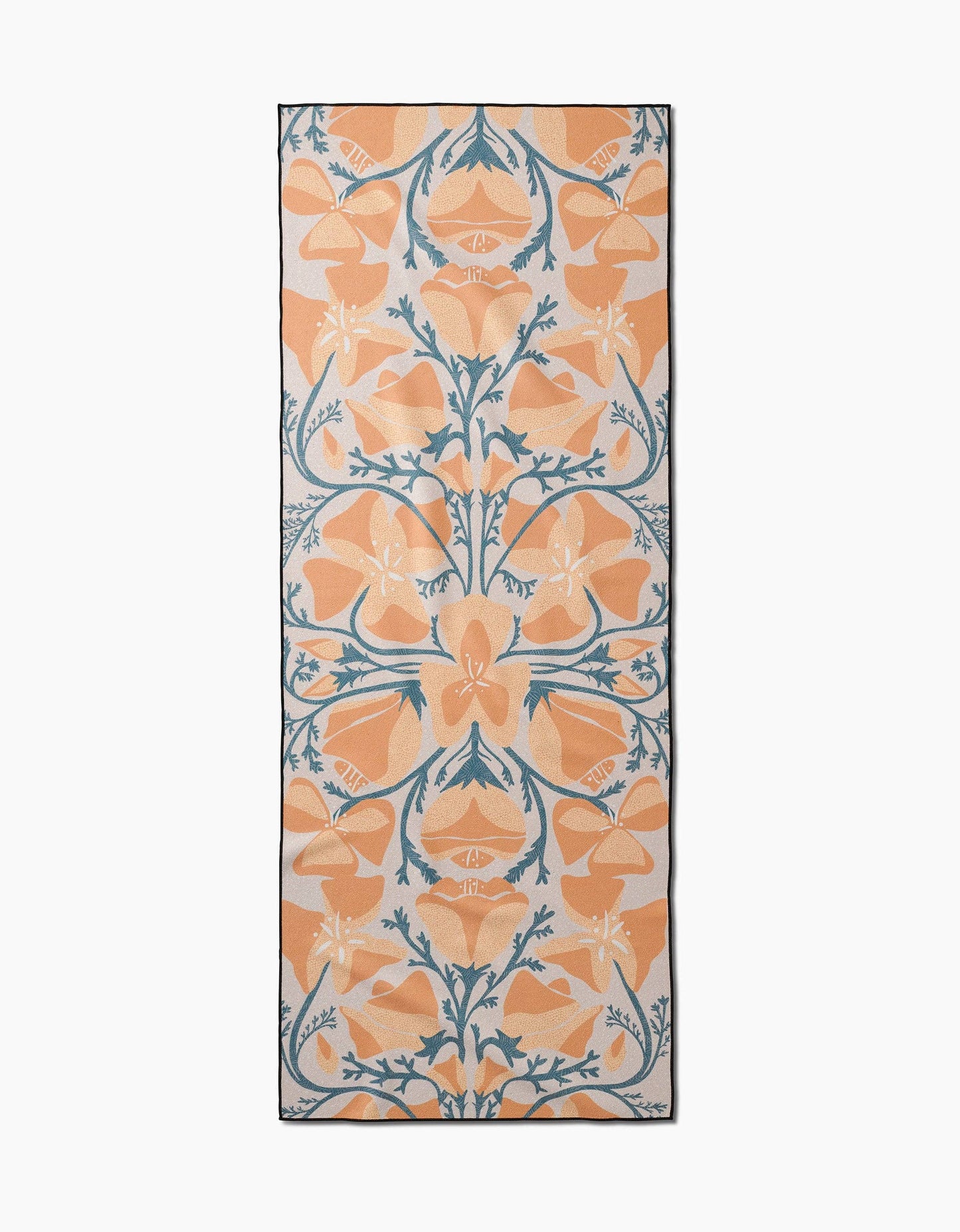 Golden Poppy Yoga Towel
