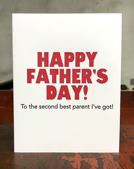 Second Best Father's Day Greeting Card