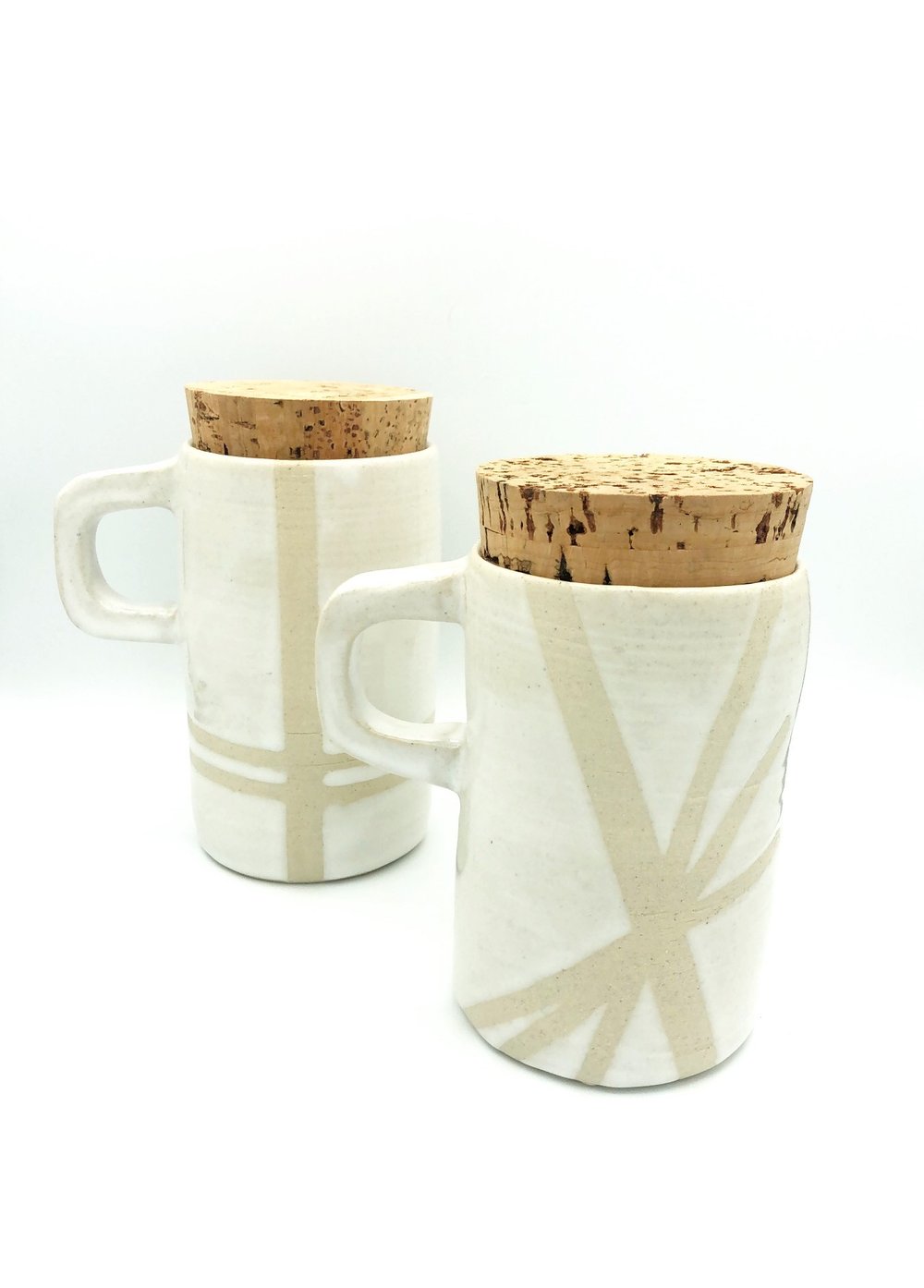 Susan Gregory Travel Mug - Cream