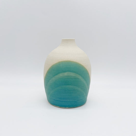 Turquoise rainbow vase Large - Susan Gregory